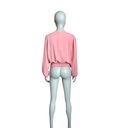 Olive & Oak NWT  Pink Long Sleeve Cropped Top Photo 3