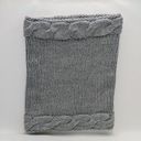 infinity Saks off Fifth Knit  Cowl Neck Scarf Grigio Gray Photo 3