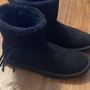 American Eagle  women’s black slip on ankle boots lined size 9 Photo 1