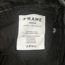 frame denim  Le High Straight Cuff Rivet Oxshott Black Jeans Size 23 Photo 6