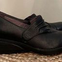 Dansko  Aimee Wedge Clogs Black Leather Slip On Size 7.5 -8 (38) Photo 0