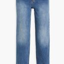 Alice + Olivia  Gayle Crystal-Embellished Low-Rise Straight-Leg Jeans Photo 2