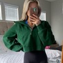 Lululemon Scuba Oversized Half-Zip Hoodie in Everglade Green Photo 0