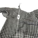 Ten Sixty Sherman  NORDSTROM Black & white Gingham Cold shoulder Blouse NEW large Photo 10