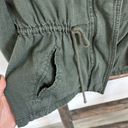 Old Navy Into the Woods Green Linen Blend Zip Front Field Jacket / Size Medium Photo 7