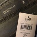 J.Jill  Petite Authentic Fit Snap Hem Slim Ankle Jeans NWT Size 2P Onyx Wash Photo 5