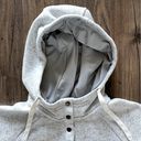 Thread and Supply  Fleece Snap Up Hoodie Hooded Sweatshirt Grey Women’s Medium Photo 5