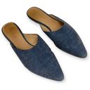 Madewell  Remi Mules in Blue Stamped Lizard leather women’s size 9.5 US Photo 1