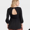 Isabel Maternity elbow sleeve woven back cut out Photo 4