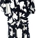 Ark & Co. NWT Floral Maxi Dress twisted front medium black and white Photo 3