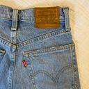 Levi's LEVI’S Ribcage Denim Shorts High Rise Button Fly Distressed Raw Hem Size 24 Photo 5