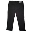 Mario Serrani  Italy Black Stretch Cuff Capri Large NEW Photo 1