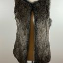 Banana Republic  Grey Faux Fur Vest in Smoky Grey Size X-Small Photo 6
