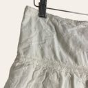 Juicy Couture Vintage  White Tiered Eyelet A-Line Mini Skirt Size Small Photo 2