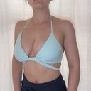 Abercrombie & Fitch  Wrap Around Bikini Top - Light Turquoise - M Photo 4