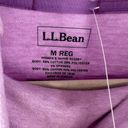 NWT L.L. Bean Purple Cozy Mixed Knit Pull Over Sweatshirt Size Medium Photo 2