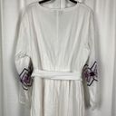 Lane Bryant  White Gauze Embroidered Peasant Midi Dress Sz.16W NWT Photo 11