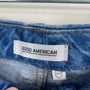 Good American NWT  Good Vintage Jeans Distressed Frayed Hem Sharkbite Straight 27 Photo 5