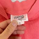 Vintage 80s Fixsun Casual Cropped Short Sleeve Top in Coral Ribbed Size Large Photo 4