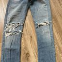 RE/DONE Levi's High Waisted Button Fly Straight Leg Ripped Jeans Size 26 Photo 3