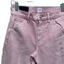 Gap  Denim High Rise Crop Carpenter Jeans Pink Size 27/4 New Photo 5