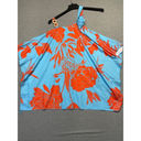 SheIn Women  Tops XL Blue Orange Floral Photo 1