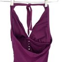 Bleu Rod Beattie  Womens Halter Twister Mio One-Piece Swimsuit Cherry Wine Size 4 Photo 3