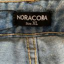 NWT Noracora cropped capri wide leg jeans light wash Size XL New! Photo 3