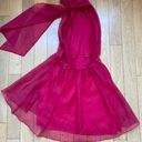 ZARA Open Back Pink Organza Dress Size XS Photo 1