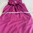 Ann Taylor  Loft Dress Womens Sz 4‎ Purple Ruffle Neck Sleeveless Whimsygoth Boho Photo 6