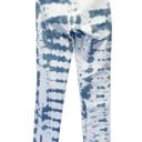 J. McLaughlin  Jeans Shibori Tie Dye Slate Blue & Off-White Skinny Jeans Size 2 Photo 9