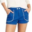 Modcloth  Pin-Up Delight Retro Shorts Mid Rise Double Button Bleached Pockets 10 Photo 0