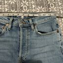 RE/DONE New  90s High-Rise Ankle Crop Jeans In Mid 90s Wash Button Fly Size 25 Photo 9