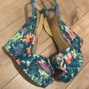 Guess NEW  Taraji Printed Wedges Sz 10 Photo 6