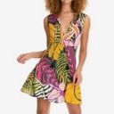 Maaji  Spotlight Colorful Tropical Print Mini Coverup Dress Photo 0