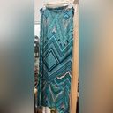 Printed Maxi Skirt Blue Photo 1