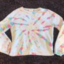 Anthropologie NEW  Multi Tie Dye Tapered‎ Sweatshirt Size M Photo 3