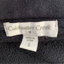 Coldwater Creek Black Cotton Blend Half Zip Pullover Sweater Women's Small Photo 2