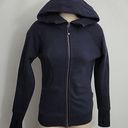 Lululemon  Scuba Hoodie Navy Blue Heather Size 6 GUC Photo 0