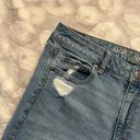 American Eagle  Stretch Hi Rise Kick Crop Jeans Size 10 Distressed Photo 1