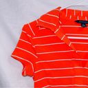 Tommy Hilfiger  Orange Striped Short Sleeve Collared Baby Tee Shirt size XS Photo 1