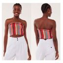 Urban Outfitters  Multicolor Stripe Knit Crochet Tube Top Medium Photo 1