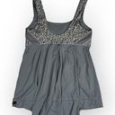 Lululemon  Elevate Tank Ambient Grey Petite Fleur Silver Spoon Tank Top Size 6 Photo 2