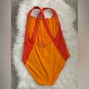 Outdoor Voices  Orange Color Block One Piece Bathing Suit, size XL Photo 1