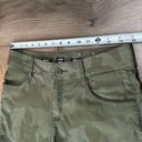 prAna  Halle Green Camo Hiking Stretch Shorts Size 4 Photo 4