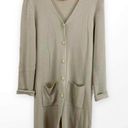 DKNY 00s  Vintage Cream Wool Knit V-Neck Cardigan Sweater Photo 10