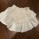 Aerie White Ruffle Skirt Photo 1