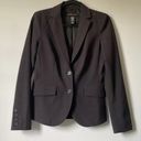 New York & Co. Dark Brown Fitted Classic Business Casual Blazer Jacket size 4 Photo 1