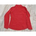 Under Armour  women's medium red fleece 1/4 zip pullover Photo 4