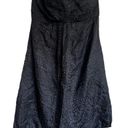 White House | Black Market  Women's Black Silk Mini Strapless Dress Size 4 Photo 1